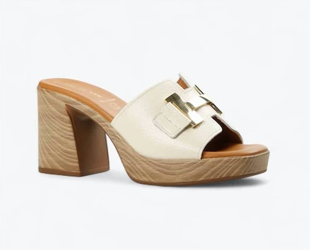 NEW ALL BLACK woman's hi buckle mule sandal in doya hielo